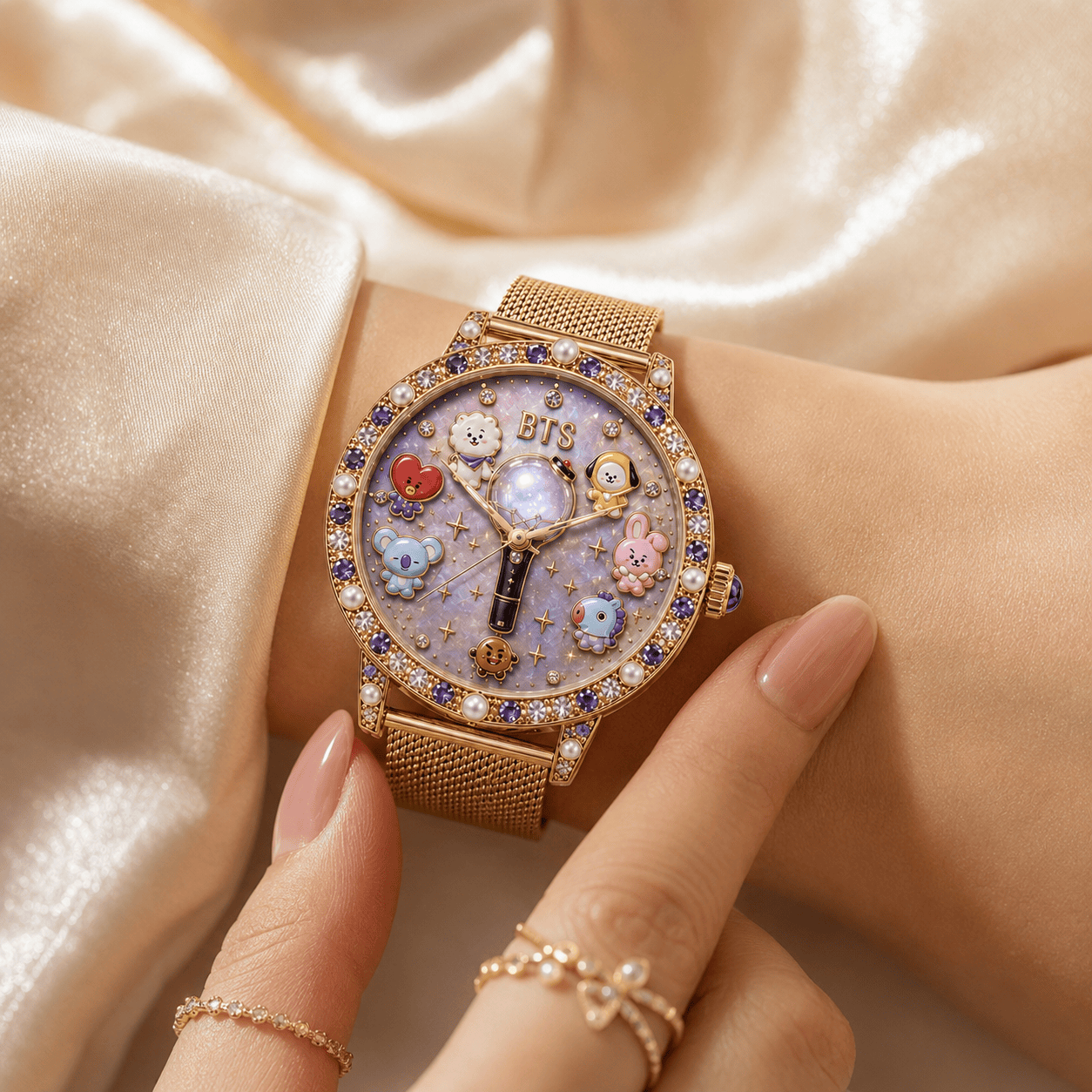 BTS Premium Stainless Steel Watch NPL