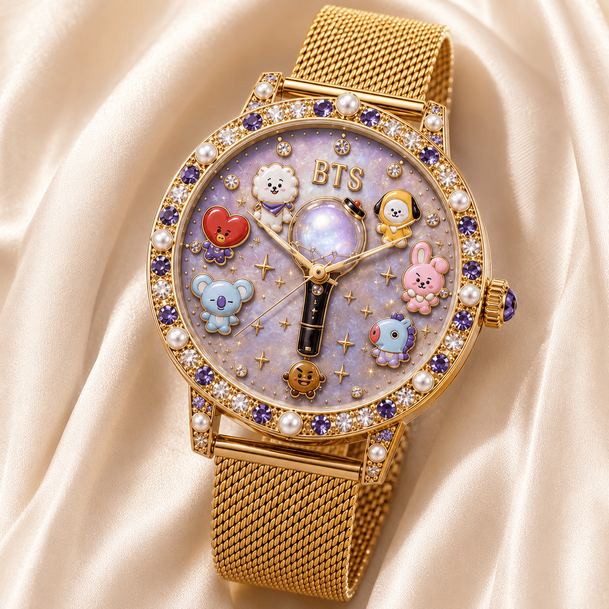 BTS Premium Stainless Steel Watch NPL