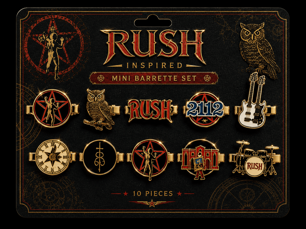 RSH Elegant Gold Mini Barrettes for Women TMH